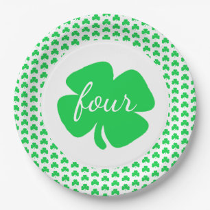 St Patrick's Day Birthday Paper Plates
