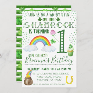 St. Patrick's Day Birthday Party Invitation