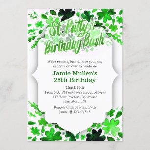 St. Patrick's Day Birthday Party Invitation