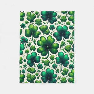 St patricks day blanket, lucky fleece blanket,