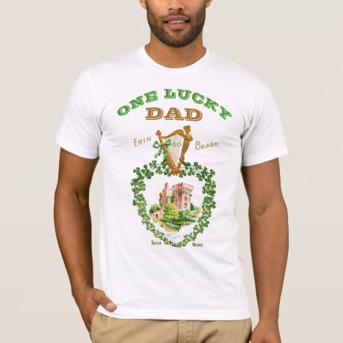 St Patricks Day Blarney Castle Irish Lucky Dad T_Shirt