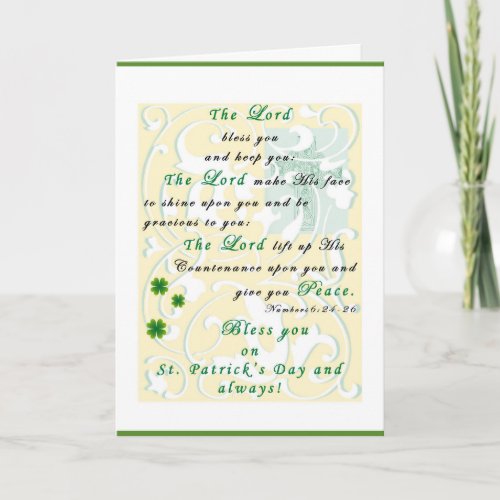 St Patricks Day Blessing Greeting Card