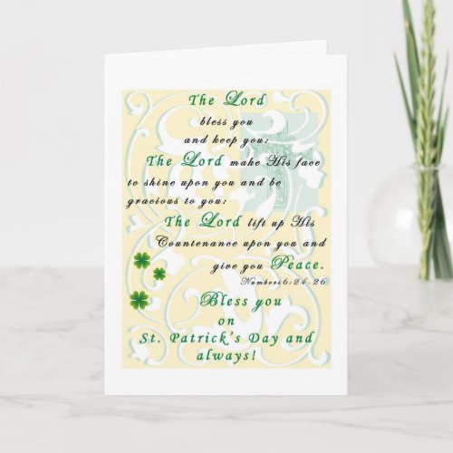 St Patricks Day Blessing Greeting Card