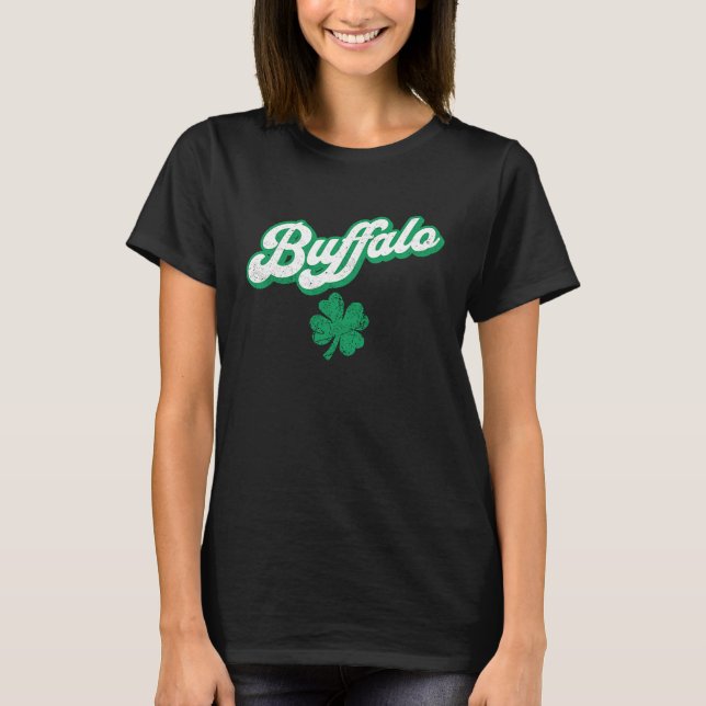 St Patrick's Day Buffalo T-Shirt (Front)
