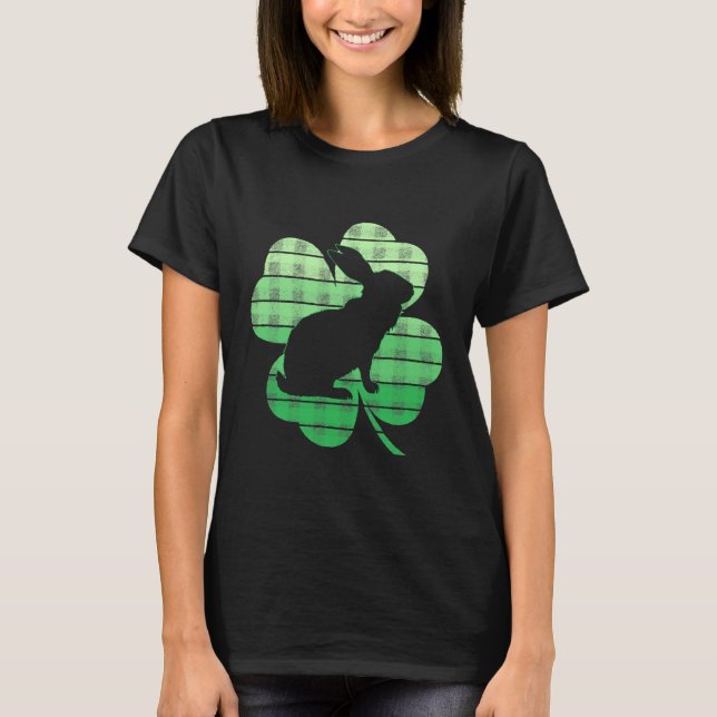 St Patricks Day Bunny Rabbit Lover T-Shirt (Front)