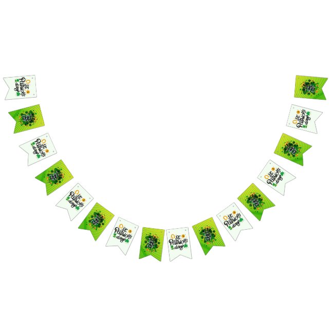 St Patricks Day bunting banner (All)