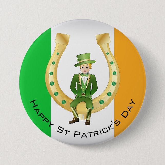 St Patrick's Day Button (Front)