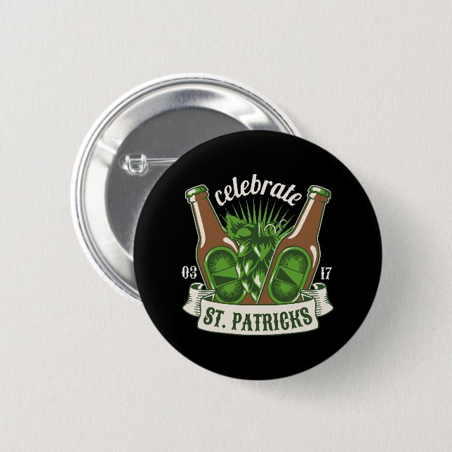 St patricks day button (Front & Back)