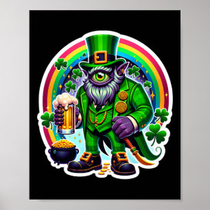 St Patrick's Day Bylor Of The Evil Eye Irish Demon Poster