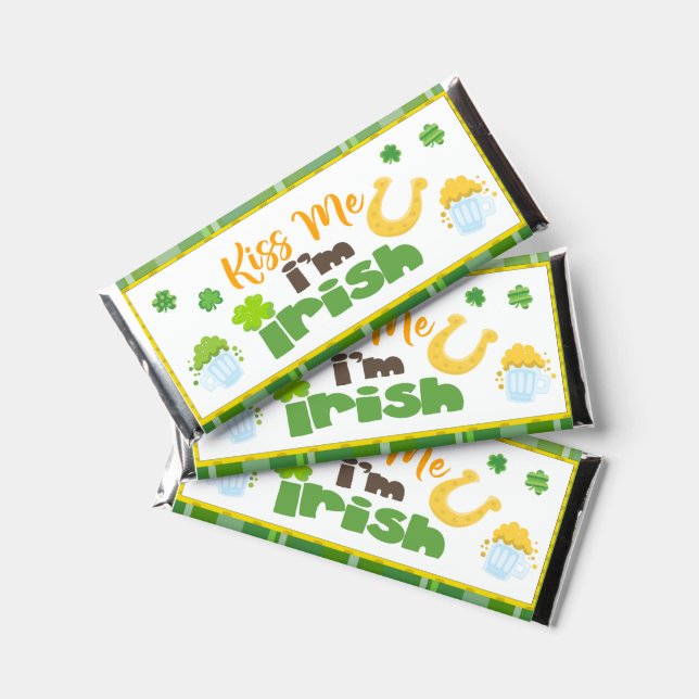 St. Patricks Day Candy Bar Wrapper Party Favors (Front)