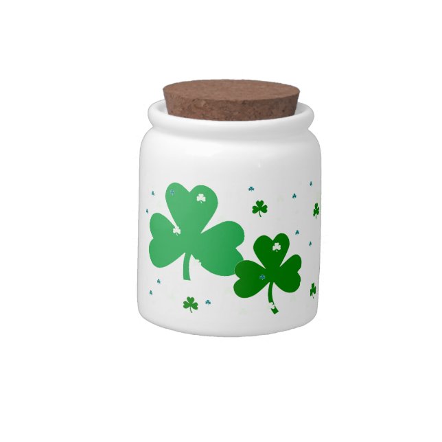 St. Patrick's Day Candy Jar (Left)