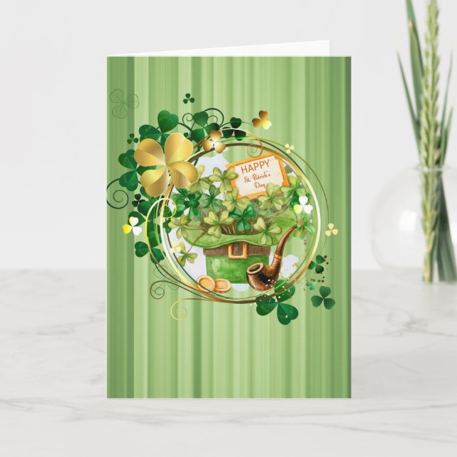 St Patricks Day  Card (Front)