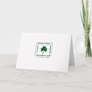St. Patrick's Day Card Elegant Simple