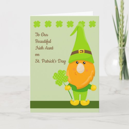 St Patricks Day Card for Irish Aunt