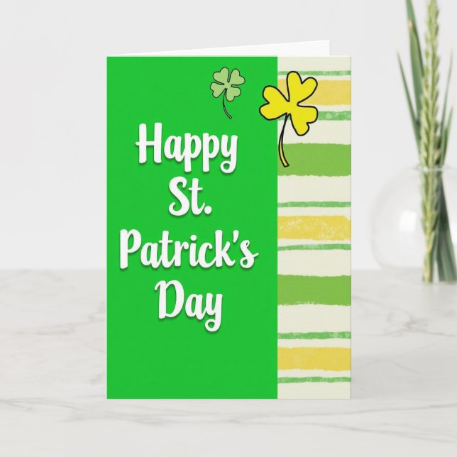 St Patricks Day Card For Partner Card (Front)