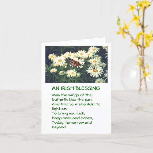 ST PATRICKS DAY CARDIRISH BLESSINGCUSTOMIZABLE CARD