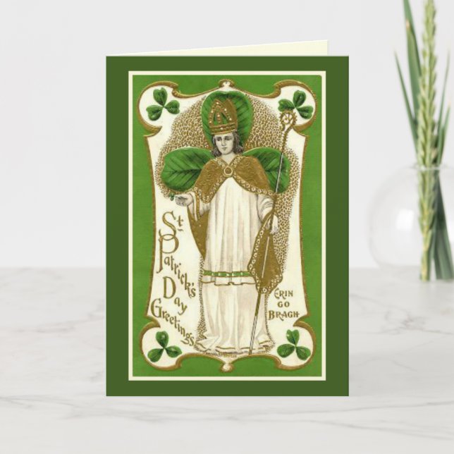 St. Patrick's Day Card w/prayer and verse inside (Front)