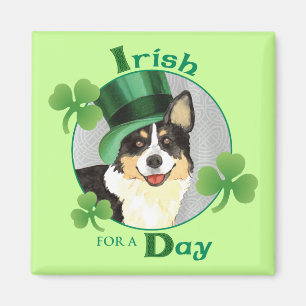 St. Patrick's Day Cardigan Welsh Corgi Magnet