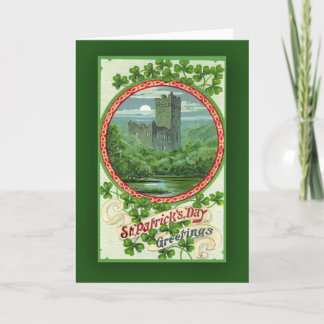 St. Patrick's Day Cards with Irish Castle