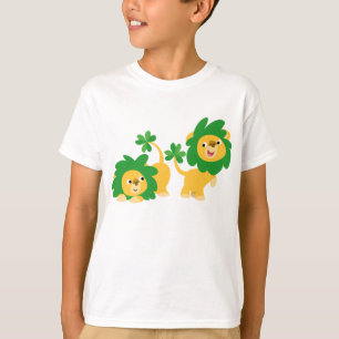 St Patrick's Day Cartoon Lions children T-shirt