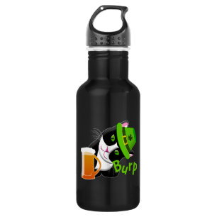 St. Patrick's Day Cat Stainless Steel Water Bottle
