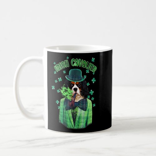 St Patricks Day Cavalier Dog Shamrock C  Coffee Mug