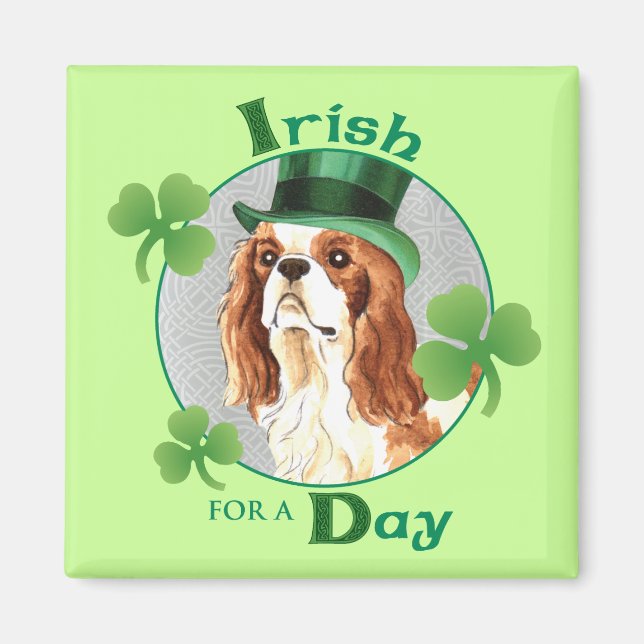 St. Patrick's Day Cavalier Magnet (Front)