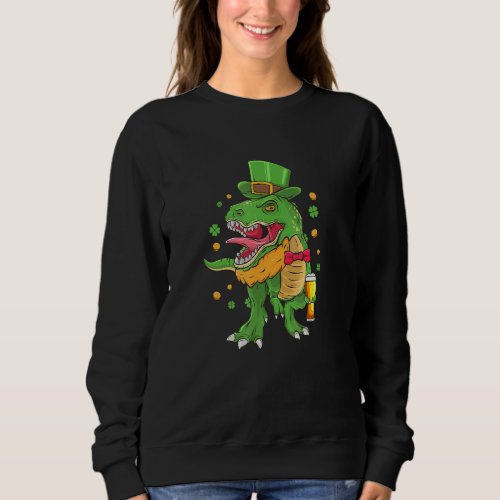 ST PATRICKS DAY celebrated by Irish LEPRESAURUS RE Sweatshirt