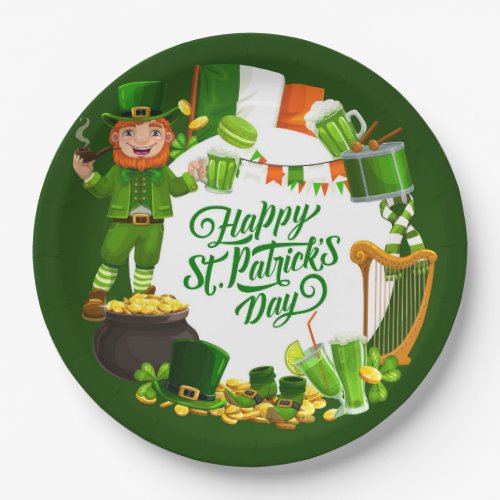St Patricks Day Celebration Paper Plates