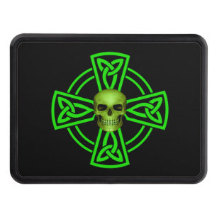 St. Patrick's Day Celtic Cross And Skull Hitch Cover