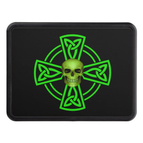 St Patricks Day Celtic Cross And Skull Hitch Cover