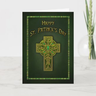 ST. PATRICK'S DAY - CELTIC CROSS CARD