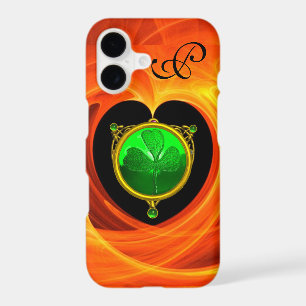 ST PATRICK'S DAY CELTIC HEART,SHAMROCK MONOGRAM iPhone 17 CASE