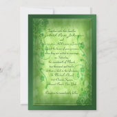 St. Patrick's Day Celtic Love Knot Invitation (Back)