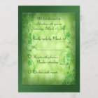 St. Patrick's Day Celtic Love Knot Reply Card