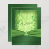 St. Patrick's Day Celtic Love Knot Reply Card (Front/Back)