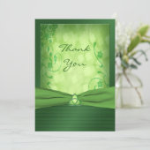 St. Patrick's Day Celtic Love Knot Thank You Card (Standing Front)