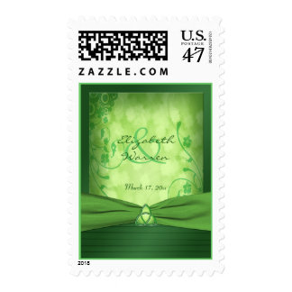 St. Patrick's Day Celtic Love knot Wedding Stamp