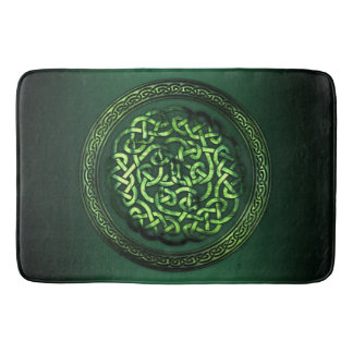 St. Patrick's Day - Celtic Pattern Round Bath Mat