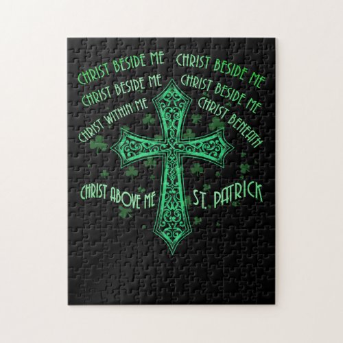 St Patricks Day Christ Beside Me Christ Within Me Jigsaw Puzzle