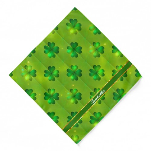 St Patricks Day Clover 4 Lists Popular Collection Bandana