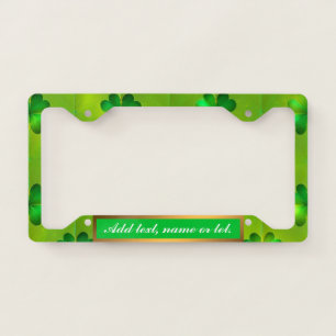 St Patrick's Day Clover 4 Lists Popular Collection License Plate Frame