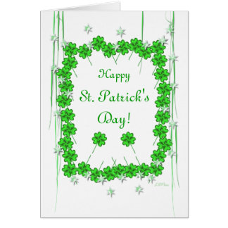 St. Patrick's Day Clover and Stars Cards