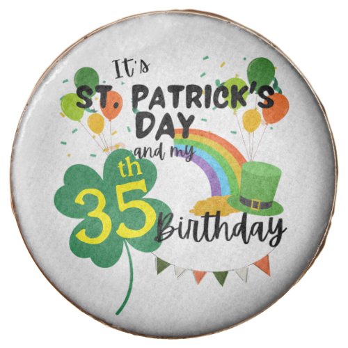 St Patricks Day Clover Birthday Party Green   Chocolate Covered Oreo