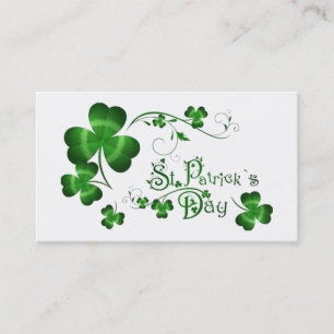 St. Patricks Day Clover Business Card