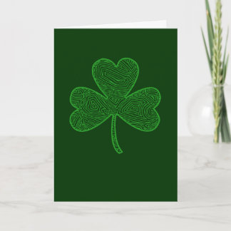 St. Patrick's Day Clover Card