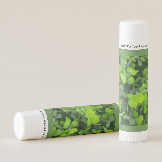 St. Patricks Day Clover Lip Balm (Front)