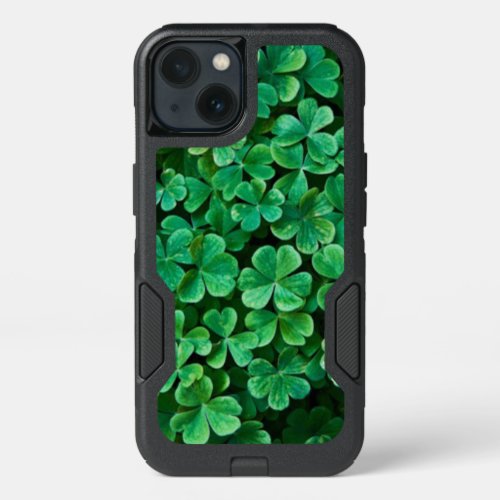 St Patricks Day Clover patch iPhone 13 Case