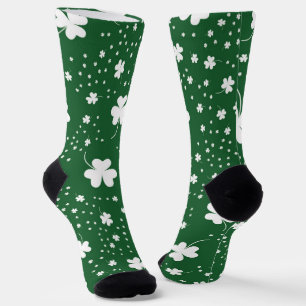 St Patrick's Day Clover Pattern Socks