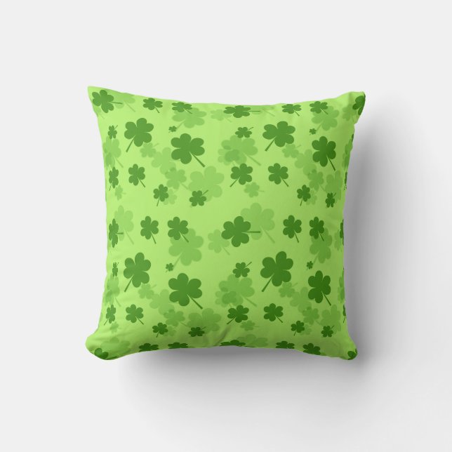 St. Patrick's Day Clover Pillow (Front)